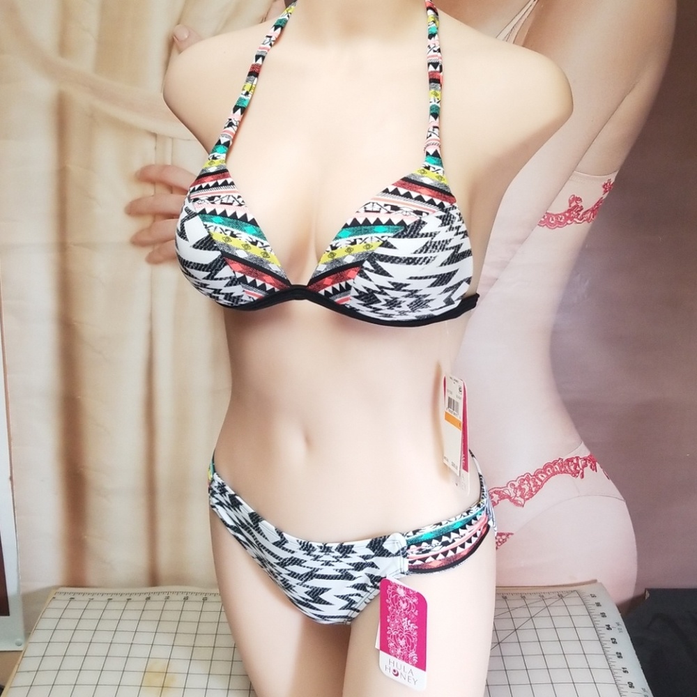 Hula Honey Push Up Bikini Set Small